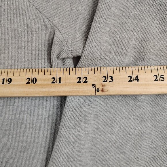 Zara Trafaluc Gray Ribbed Knit Sweater Shirt Womens Medium - Picture 5 of 7